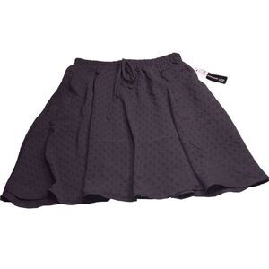 New With Tags Soho Apparel Black Elastic Drawstring Waist Casual Summer Skirt Si